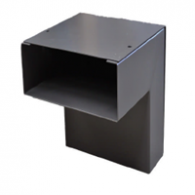 Aluminum Wall Duct Outside 90° 10'' x 3.5'' Aluminum Wall Duct Outside 90° 10'' x 3.5''